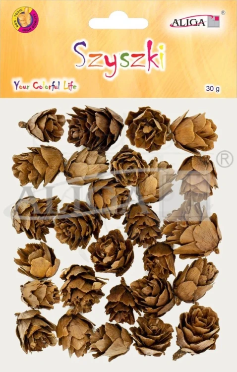 Szyszki ozdobne naturalne 2-3cm 30g SZYSZ-60 Aliga
