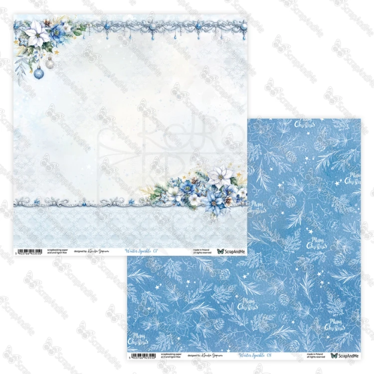 Zestaw papierów do scrapbookingu 30x30 Winter Sparkle - ScrapAndMe