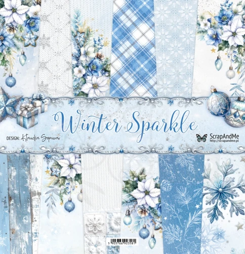 Zestaw papierów do scrapbookingu 30x30 Winter Sparkle - ScrapAndMe