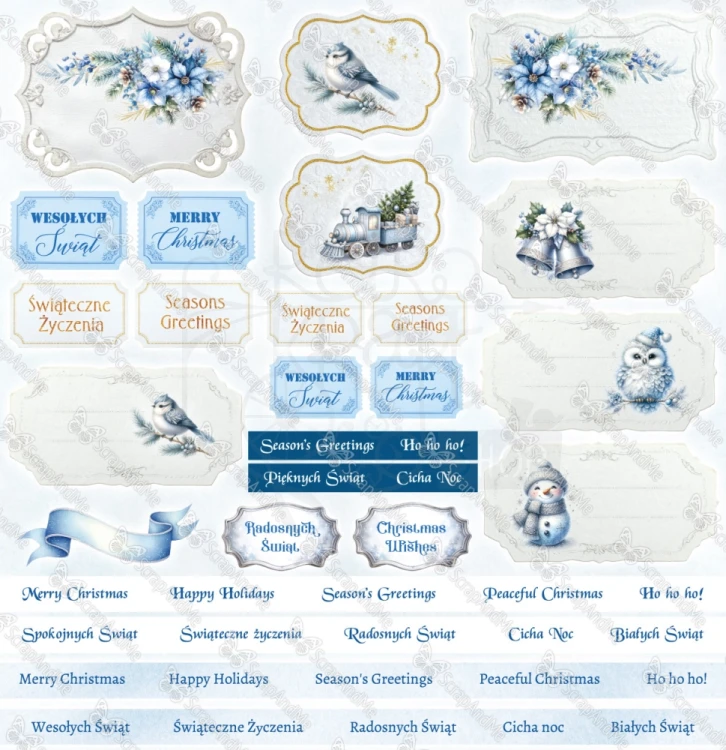 Zestaw papierów do scrapbookingu 30x30 Winter Sparkle - ScrapAndMe