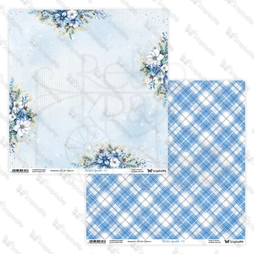 Papier do scrapbookingu 30x30 Winter Sparkle 03/04 - ScrapAndMe