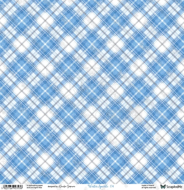Papier do scrapbookingu 30x30 Winter Sparkle 03/04 - ScrapAndMe