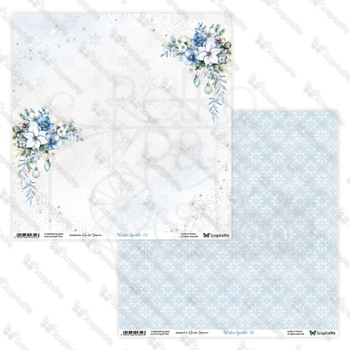 Papier do scrapbookingu 30x30 Winter Sparkle 05/06 - ScrapAndMe