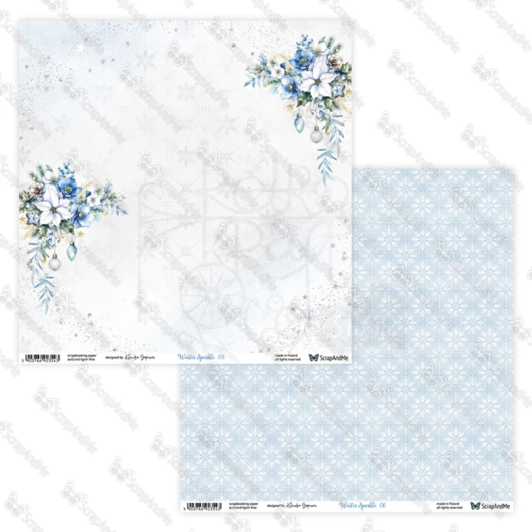 Papier do scrapbookingu 30x30 Winter Sparkle 05/06 - ScrapAndMe