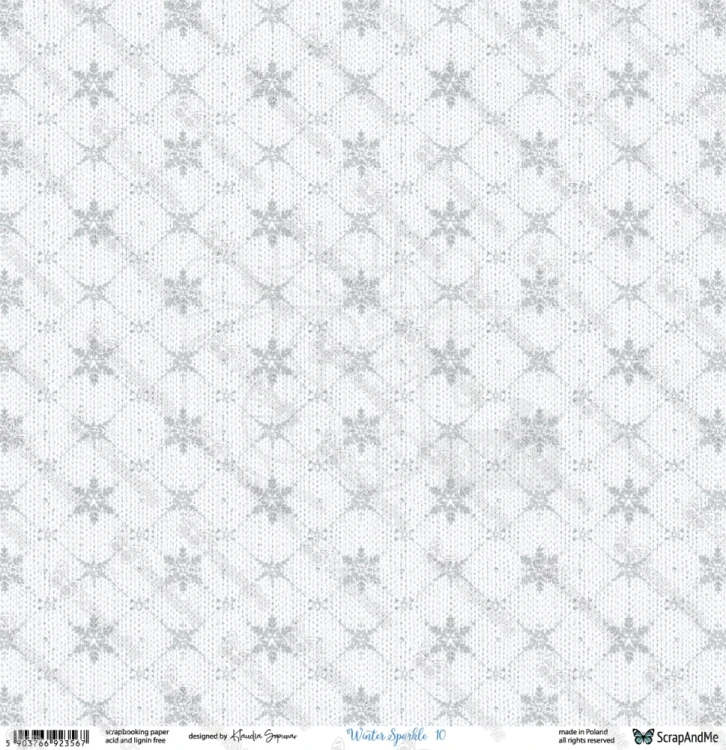 Papier do scrapbookingu 30x30 Winter Sparkle 09/10 - ScrapAndMe