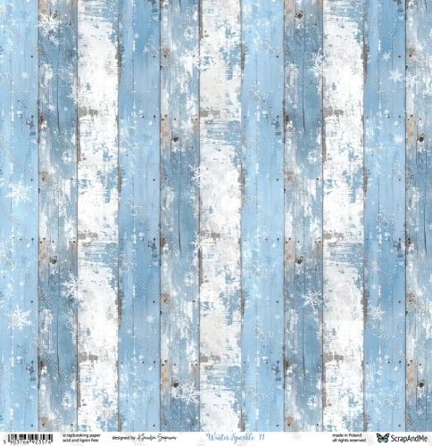 Papier do scrapbookingu 30x30 Winter Sparkle 11/12 - ScrapAndMe