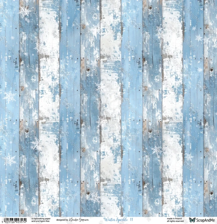 Papier do scrapbookingu 30x30 Winter Sparkle 11/12 - ScrapAndMe