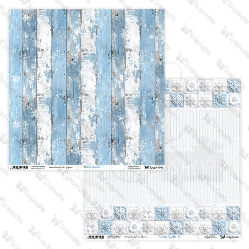 Papier do scrapbookingu 30x30 Winter Sparkle 11/12 - ScrapAndMe