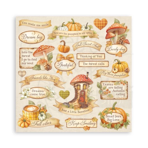 Zestaw papierów do scrapbookingu 20x20 Whispering Woods SBBS131 Stamperia