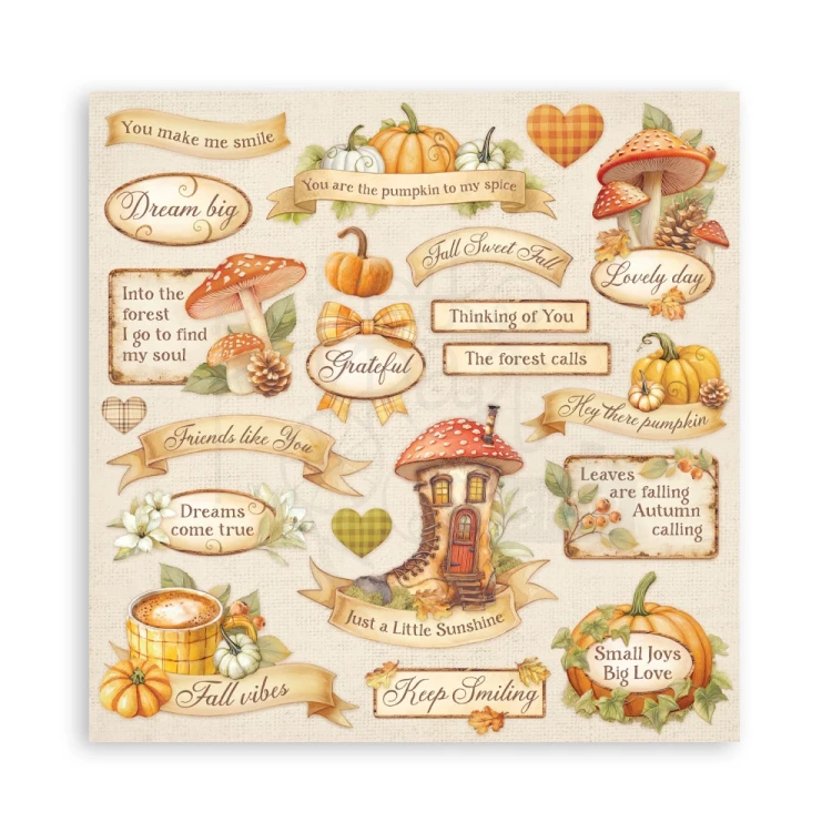 Zestaw papierów do scrapbookingu 20x20 Whispering Woods SBBS131 Stamperia