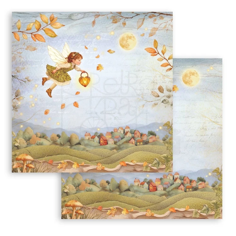 Zestaw papierów do scrapbookingu 20x20 Whispering Woods SBBS131 Stamperia