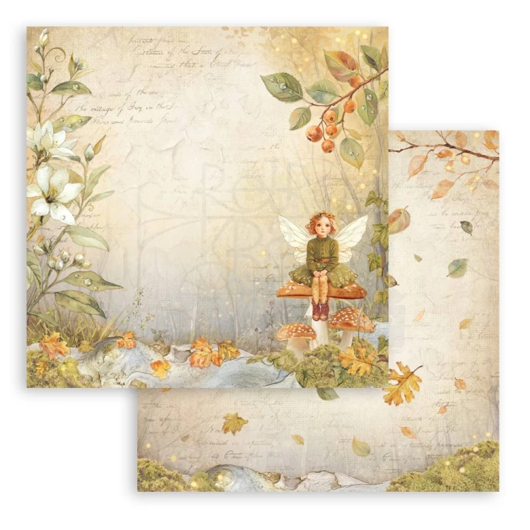 Zestaw papierów do scrapbookingu 20x20 Whispering Woods SBBS131 Stamperia