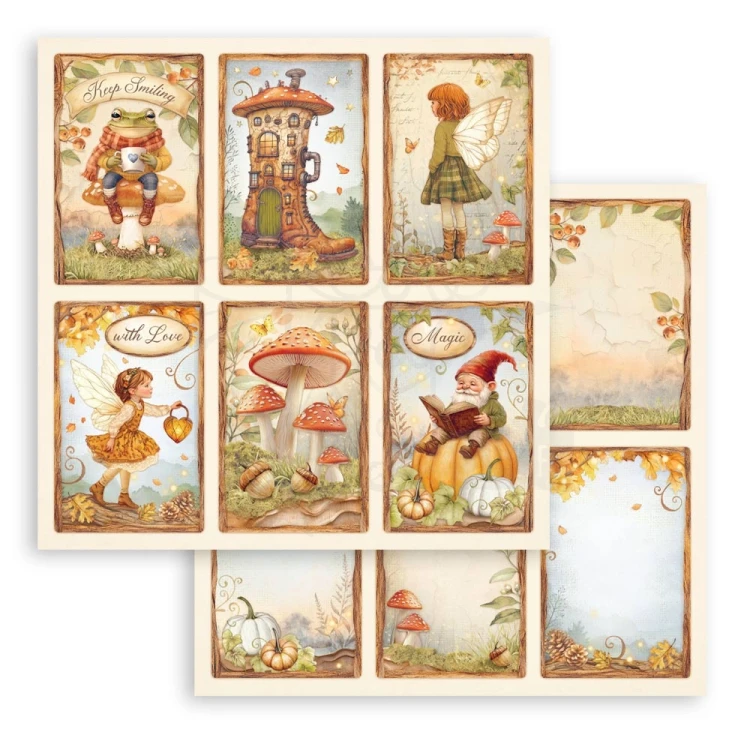 Zestaw papierów do scrapbookingu 20x20 Whispering Woods SBBS131 Stamperia