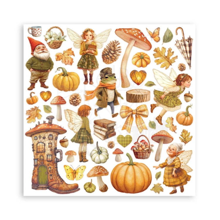 Zestaw papierów do scrapbookingu 20x20 Whispering Woods SBBS131 Stamperia