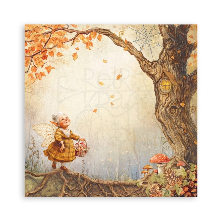Zestaw papierów jednostronnych do scrapbookingu 20x20 Whispering Woods 22 arkusze SBBSXB17 Stamperia