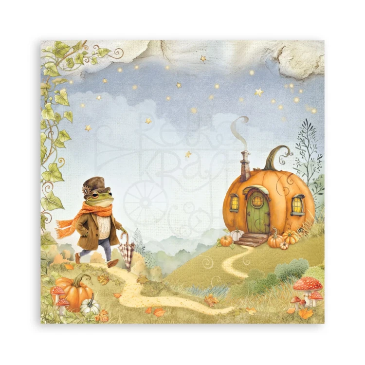 Zestaw papierów jednostronnych do scrapbookingu 20x20 Whispering Woods 22 arkusze SBBSXB17 Stamperia
