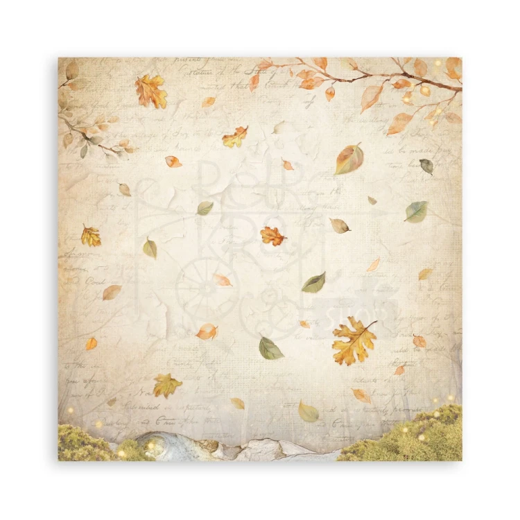 Zestaw papierów jednostronnych do scrapbookingu 20x20 Whispering Woods 22 arkusze SBBSXB17 Stamperia