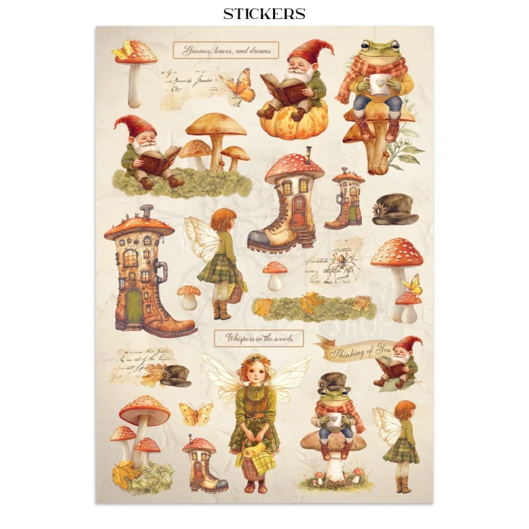 Junk Journal Whispering Woods 16 kart SBJK04 Stamperia