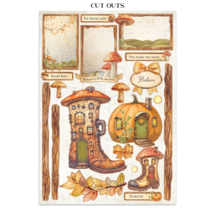 Junk Journal Whispering Woods 16 kart SBJK04 Stamperia