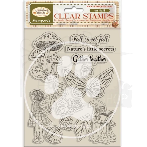 Stempel akrylowy 14x18cm Whispering Woods Las WTK225 Stamperia