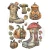 Foremka silikonowa A5 Whispering Woods Buty domki KACMA586 Stamperia
