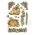 Foremka silikonowa A5 Whispering Woods Dynie KACMA589 Stamperia