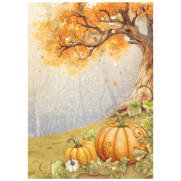 Papier ryżowy A6 Whispering Woods 8szt Tła DFSAK6045 Stamperia