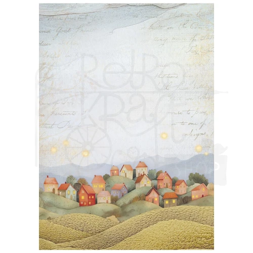 Papier ryżowy A6 Whispering Woods 8szt Tła DFSAK6045 Stamperia