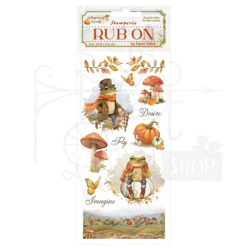 Rub-on transfer 10x21.6cm Whispering Woods Pan Żaba DFLRB187 Stamperia