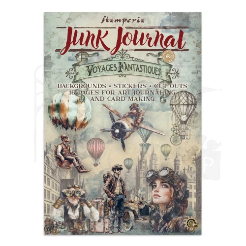 Junk Journal Voyages Fantastiques 16 kart SBJK05 Stamperia
