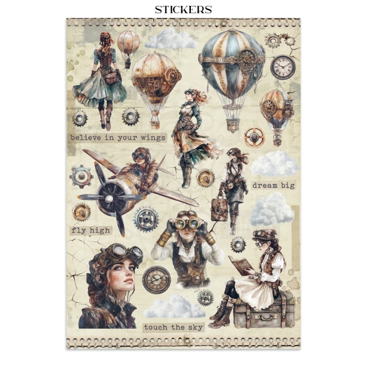 Junk Journal Voyages Fantastiques 16 kart SBJK05 Stamperia