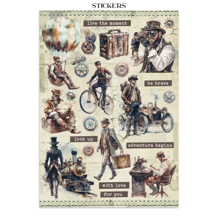Junk Journal Voyages Fantastiques 16 kart SBJK05 Stamperia