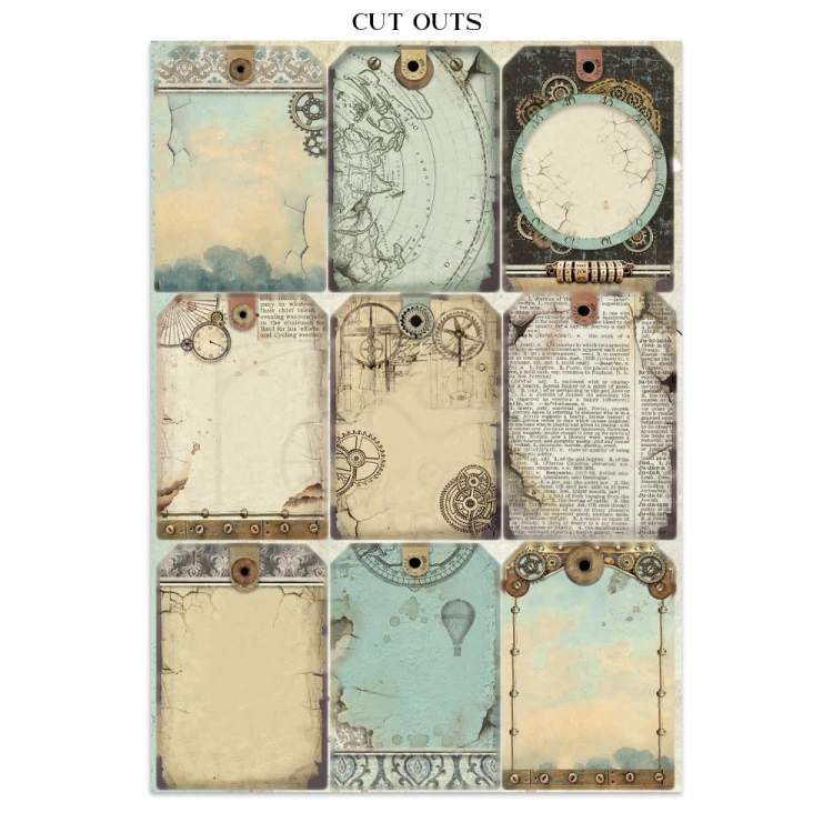 Junk Journal Voyages Fantastiques 16 kart SBJK05 Stamperia