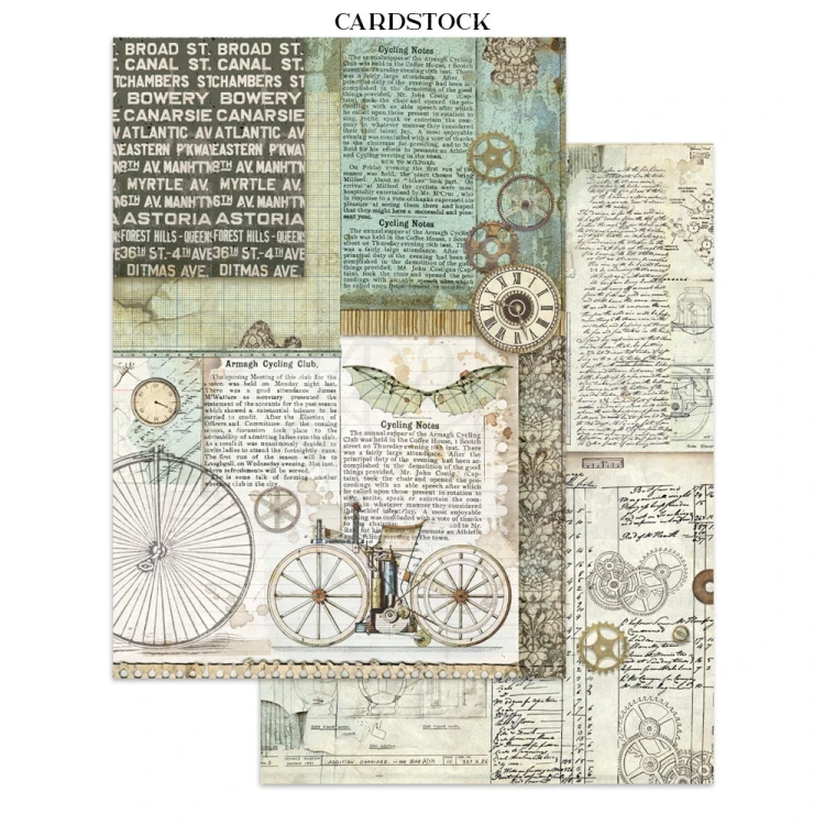 Junk Journal Voyages Fantastiques 16 kart SBJK05 Stamperia