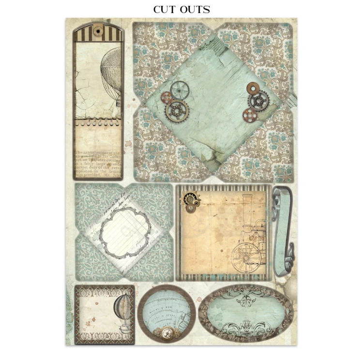 Junk Journal Voyages Fantastiques 16 kart SBJK05 Stamperia