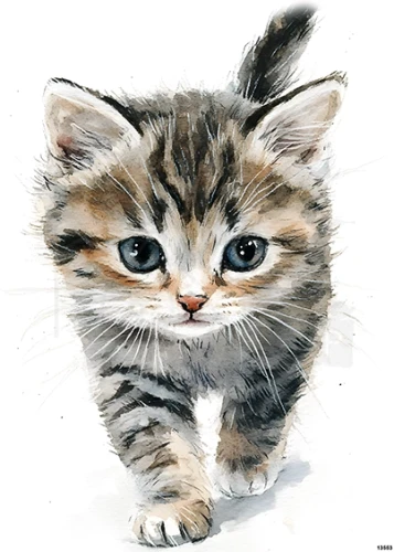 Papier ryżowy do decoupage A5 Kot kotek 13553