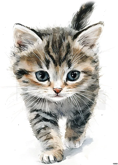 Papier ryżowy do decoupage A5 Kot kotek 13553