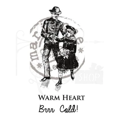 Stempel gumowy kauczukowy Warm Heart CS0908 Marianne Design