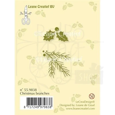 Stempel akrylowy Świąteczne gałązki 55.9838 Leane Creative