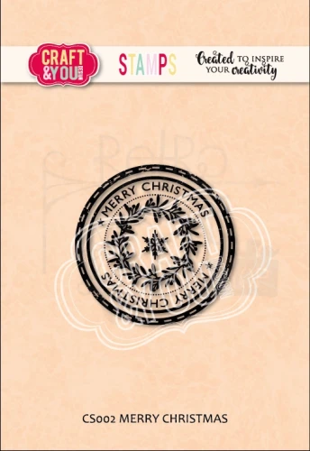 Stempel akrylowy MERRY CHRISTMAS CS002 Craft&amp;You Design