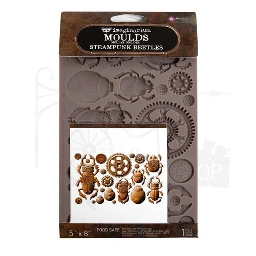 Foremka silikonowa 20x13 Finnabair Steampunk Beetles 951436 Prima