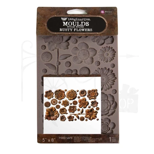 Foremka silikonowa 20x13 Finnabair Rusty Flowers 951429 Prima
