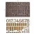 Foremka silikonowa 20x13 Finnabair Letterpress Numbers 951405 Prima
