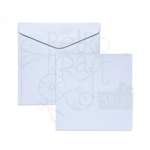 Zestaw baza i koperta 5szt biały 14.5x14.5cm Galeria Papieru