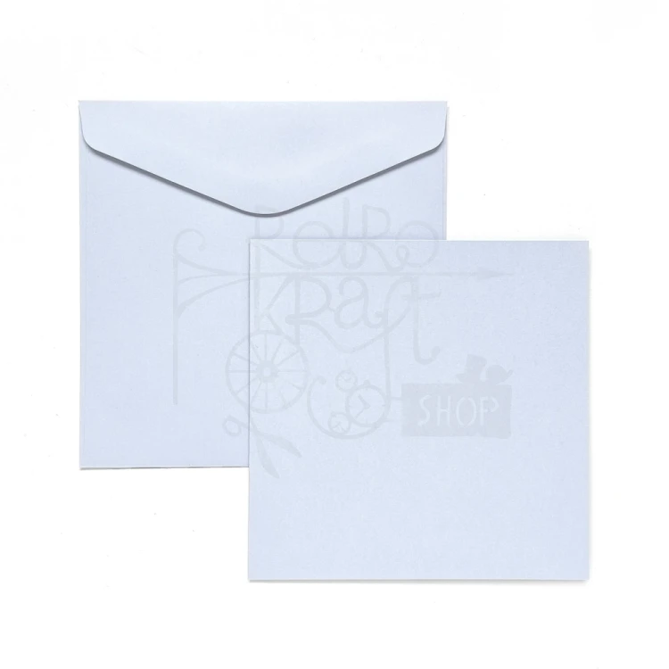 Zestaw baza i koperta 5szt biały 14.5x14.5cm Galeria Papieru