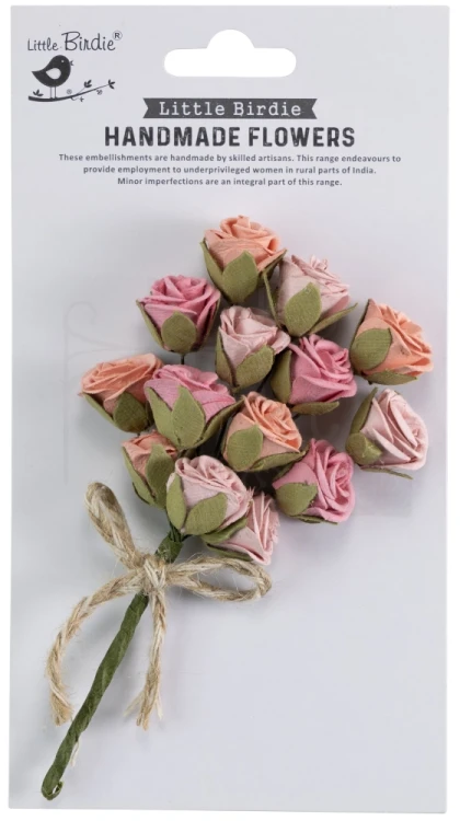 Kwiaty papierowe w bukiecie Charlie Paper Bouquet Celebrate Life 14szt CR82922 Little Birdie