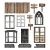 Ozdoby tekturowe Idea-Ology Baseboard Frames Halloween 36szt TH94434 Tim Holtz