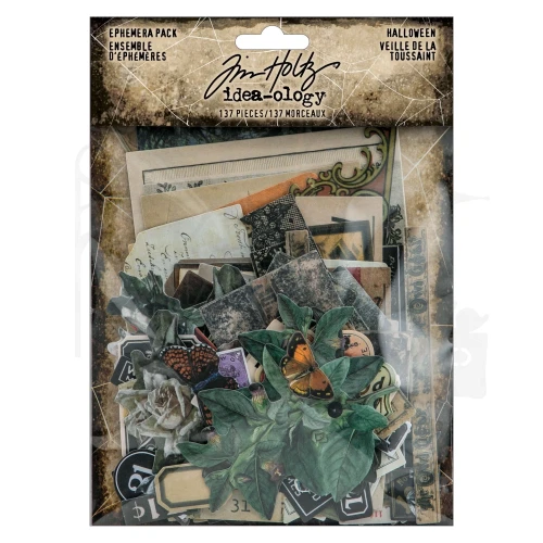 Ozdoby papierowe Idea-Ology Ephemera Pack Halloween 137szt TH94435 Tim Holtz