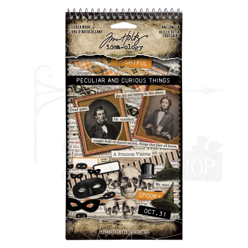 Naklejki Idea-Ology Sticker Book Peculiar And Curious Things Halloween 484szt TH94442 Tim Holtz