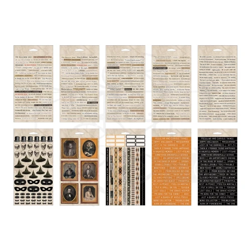 Naklejki Idea-Ology Sticker Book Peculiar And Curious Things Halloween 484szt TH94442 Tim Holtz